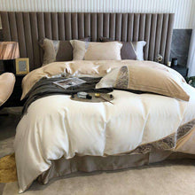 将图片加载到图库查看器,Nordic 100's solid embroidery Tencel four-piece bedding