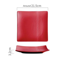 将图片加载到图库查看器,8 inch diamond pattern square plate Sugar color