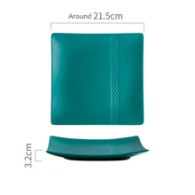 将图片加载到图库查看器,8 inch diamond pattern square plate Sugar color