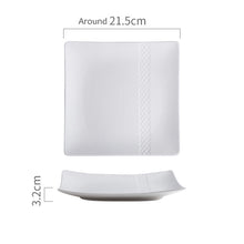 将图片加载到图库查看器,8 inch diamond pattern square plate Sugar color