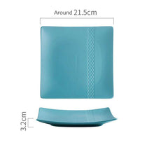 将图片加载到图库查看器,8 inch diamond pattern square plate Sugar color