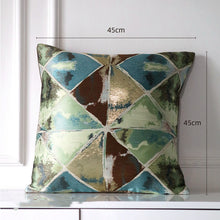 Carregar imagem no visualizador da galeria, Dark green satin jacquard pillowcase