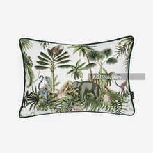 Cargar imagen en el visor de la galería, Jungle beasts tropical animal velvet pillow waist pillowcase