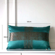 Carregar imagem no visualizador da galeria, Dark green satin jacquard pillowcase