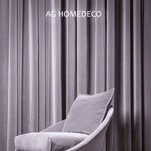 将图片加载到图库查看器,Light luxury velvet curtain light purple series