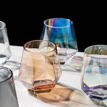 将图片加载到图库查看器,Home modern minimalist colorful frosted hexagonal glass