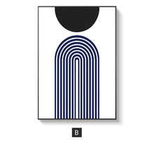 将图片加载到图库查看器,Nordic living room decoration painting blue abstract painting