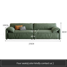 将图片加载到图库查看器,Modern living room minimalist scrub cloth sofa