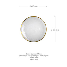 将图片加载到图库查看器,Electroplating glass tableware fruit plate flat cake plate