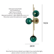 将图片加载到图库查看器,Nordic postmodern minimalist creative light luxury line glass chandelier