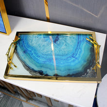 将图片加载到图库查看器,Stainless steel tray soft modern minimalist metal creative decoration