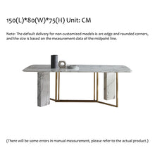 将图片加载到图库查看器,Nordic simple and modern marble dining table