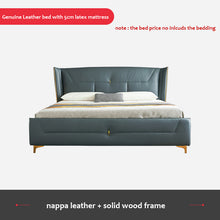 将图片加载到图库查看器,Light luxury leather king size master bedroom simple atmosphere