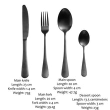 Cargar imagen en el visor de la galería, Brushed cutlery stainless steel matte copper-plated hotel Western tableware