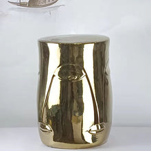 将图片加载到图库查看器,modern design furniture face ceramic stool