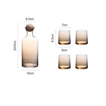 将图片加载到图库查看器,Nordic Creative Glass Cool Boiling Water Cooling Kettle Set