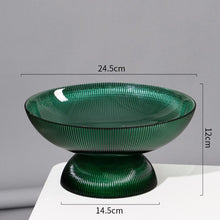 Carregar imagem no visualizador da galeria, Modern geometric crystal glass fruit plate home craft decoration