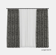 将图片加载到图库查看器,New Embossed Curtain Home Soundproof Blackout Curtain Cotton Linen material