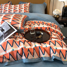 将图片加载到图库查看器,Light luxury style ins simple cotton Duvet cover sets