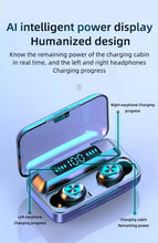将图片加载到图库查看器,F9-5 New TWS Bluetooth V5.0 9D Stereo wireless sport waterproof Headset Smartphone