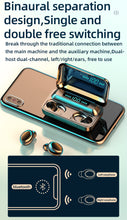Charger l'image dans la galerie, New TWS Bluetooth V5.0 9D Stereo Wireless Sport Waterproof Headset Mini True Smartphone