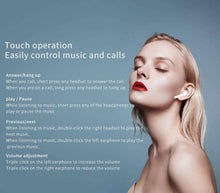 将图片加载到图库查看器,XY-7 TWS Bluetooth V5.0 stereo sport waterproof headset wireless smartphone
