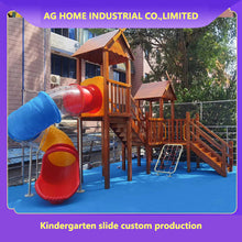 将图片加载到图库查看器，Custom outdoor playground equipment wood playground
