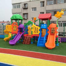 将图片加载到图库查看器，Luxurious all-plastic slide kindergarten community children&#39;s indoor amusement facilities large outdoor climbing
