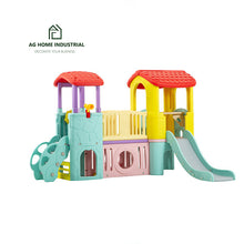 将图片加载到图库查看器，Best Playhouse with Child Slide Ladder Plastic Slide Kids Colorful Slides Indoor Playground
