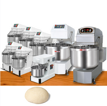 将图片加载到图库查看器，Corn Tortilla cheap spiral dough mixer 100kg 8kg 64L 60 20 k bread qtr 50 kilogram reverse wheat flour italy machine
