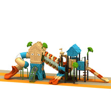 将图片加载到图库查看器，Outdoor playground equipment forest theme outdoor playground with slides
