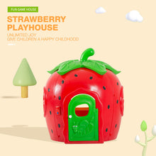 将图片加载到图库查看器，Children playhouse outdoor strawberry playhouse kids play house indoor plastic playhouse
