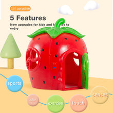 Cargar imagen en el visor de la galería, Children playhouse outdoor strawberry playhouse kids play house indoor plastic playhouse
