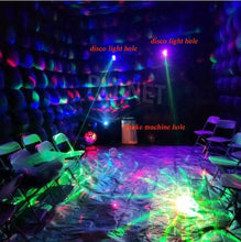 将图片加载到图库查看器，10m 210D Oxford Night Club Party Blow Up Tent Outdoor Party Disco Black Inflatable Nightclub Led Cube Tents
