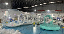 将图片加载到图库查看器，Ball pool commercial inflatable Bubble House for kid big cheap bounce house jumper bouncy jump castle
