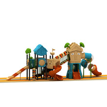 将图片加载到图库查看器，Outdoor playground equipment forest theme outdoor playground with slides
