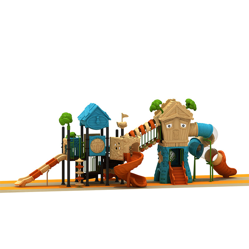 Outdoor playground equipment forest theme outdoor playground with slides