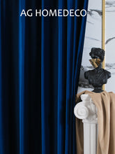 Charger l&#39;image dans la galerie, Postmodern Light Luxury Blackout Velvet Klein Sapphire Blue Sapphire Blue Curtain
