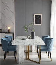 Charger l&#39;image dans la galerie, Nordic simple and modern marble dining table
