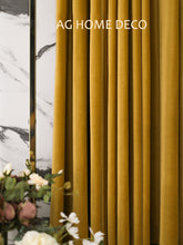 Charger l&#39;image dans la galerie, Postmodern light luxury velvet antique golden retro turmeric gold color curtain
