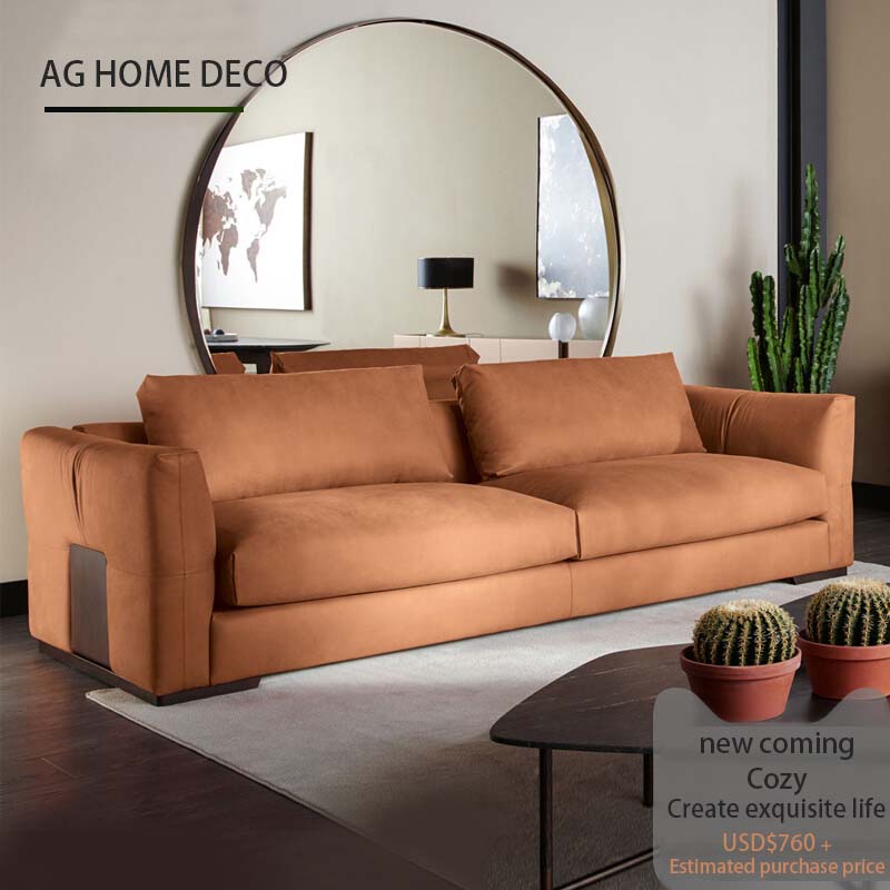 High luxury Italian technology leather sofa