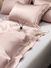 将图片加载到图库查看器，100s double-sided Tencel four-piece ice silk bedding
