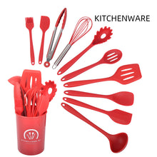 Cargar imagen en el visor de la galería, Kitchenware tube full package silicone kitchenware 10-piece set
