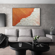 将图片加载到图库查看器，Modern minimalist abstract background wall decoration painting magic orange
