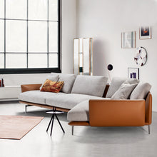 将图片加载到图库查看器，Modern minimalist ins corner light luxury three-seat down sofa
