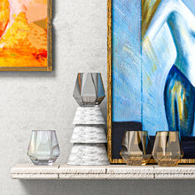 Cargar imagen en el visor de la galería, Modern Colorful Hexagonal Crystal Glass Water/ Whiskey /  Wine Glass
