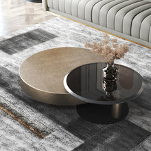 Cargar imagen en el visor de la galería, Italian light luxury round coffee table set
