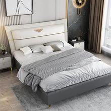 Charger l&#39;image dans la galerie, Light luxury leather modern wedding soft bed
