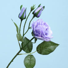 Charger l&#39;image dans la galerie, One flower and two buds feel moisturizing simulation rose home decoration
