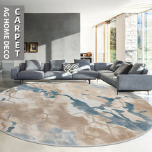 将图片加载到图库查看器，Nordic living room sofa coffee table round carpet
